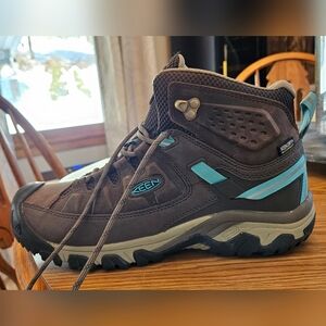 Keen Brown and Teal Outdoor Boots